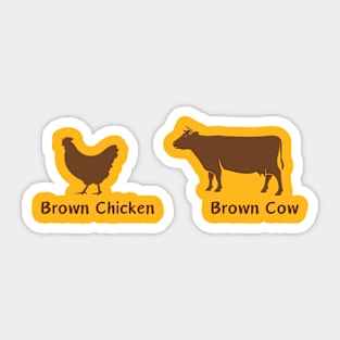 Chicken Lover Cow Lover Sticker